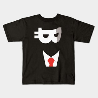 Satoshi Nakamoto Bitcoin design crypto currencies Kids T-Shirt